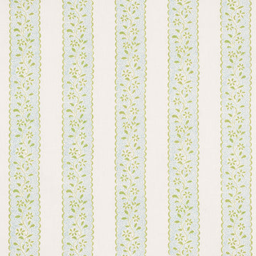 Dolly Stripe Fabric Lettuce Green