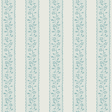 Dolly Stripe Wallpaper Seafoam