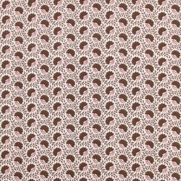 Verbena Fabric Brown Red