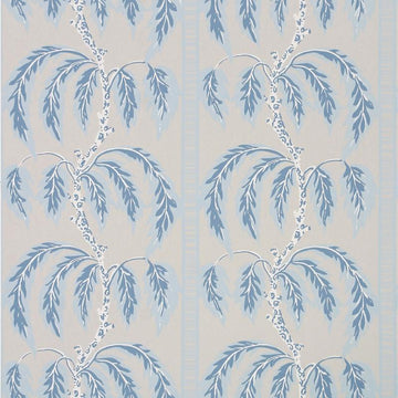 Palms Wallpaper - Sister Parish color-name:Cornwall Blue