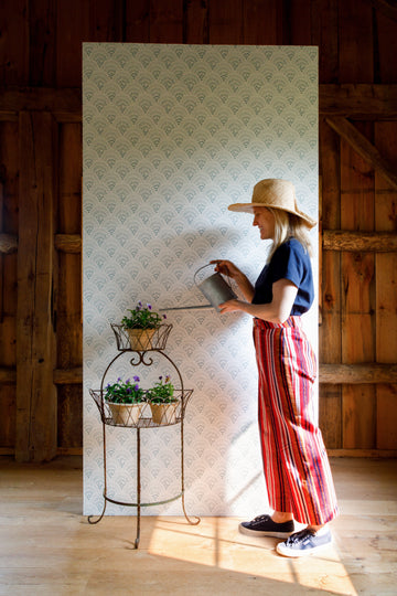 Chou Chou Wallpaper Seafoam