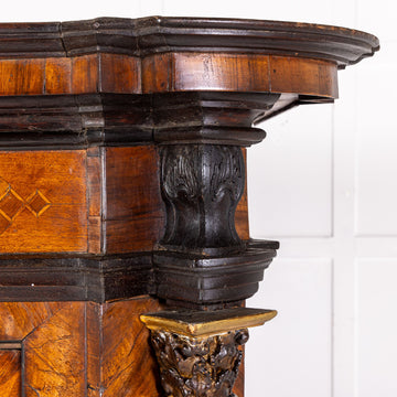 17th Century German Inlaid Walnut Cabinet