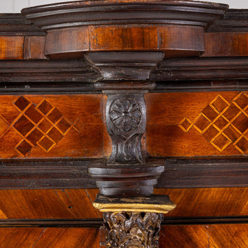 17th Century German Inlaid Walnut Cabinet