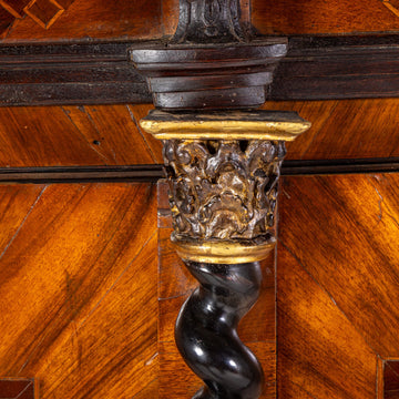 17th Century German Inlaid Walnut Cabinet