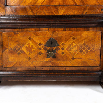 17th Century German Inlaid Walnut Cabinet