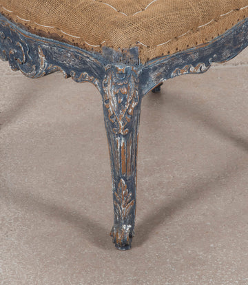 18th Century Carved and Painted Rococo Side Chair
