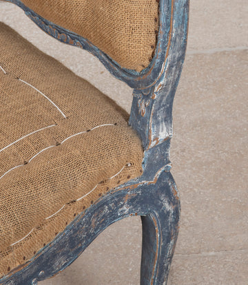 18th Century Carved and Painted Rococo Side Chair