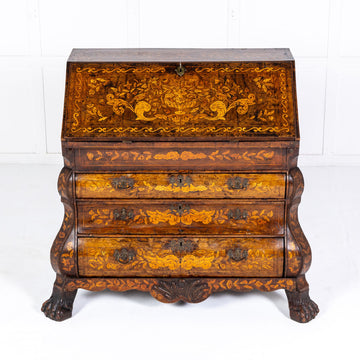 18th Century Dutch Marquetry Bureau