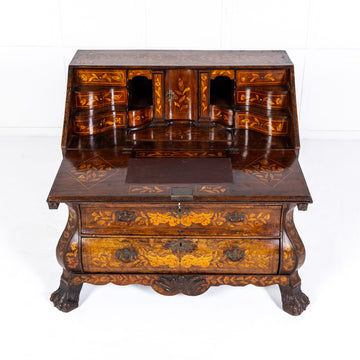 18th Century Dutch Marquetry Bureau