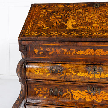 18th Century Dutch Marquetry Bureau