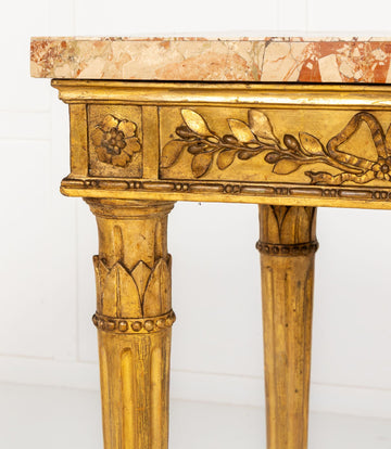 18th Century Italian Giltwood Console Table