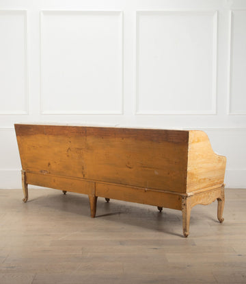 18th Century Swedish Rococo Tragsofa in Original Paint
