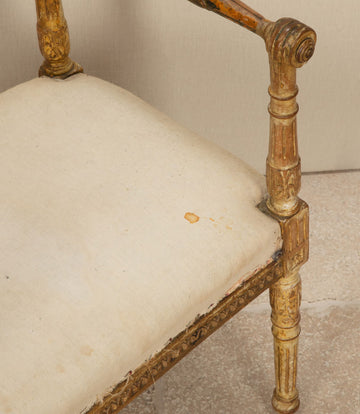 19th Century French Painted Stool