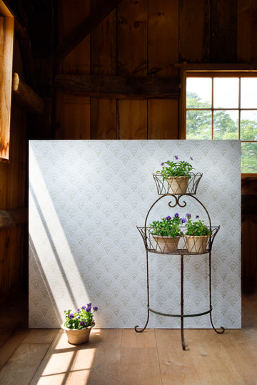 Chou Chou Wallpaper Sage Brush Green