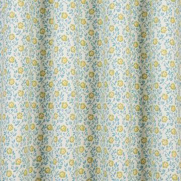 Breakfast in Bed Fabric Green Gold