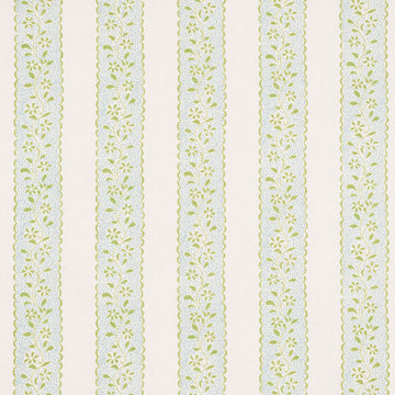 Dolly Stripe Fabric Lettuce Green