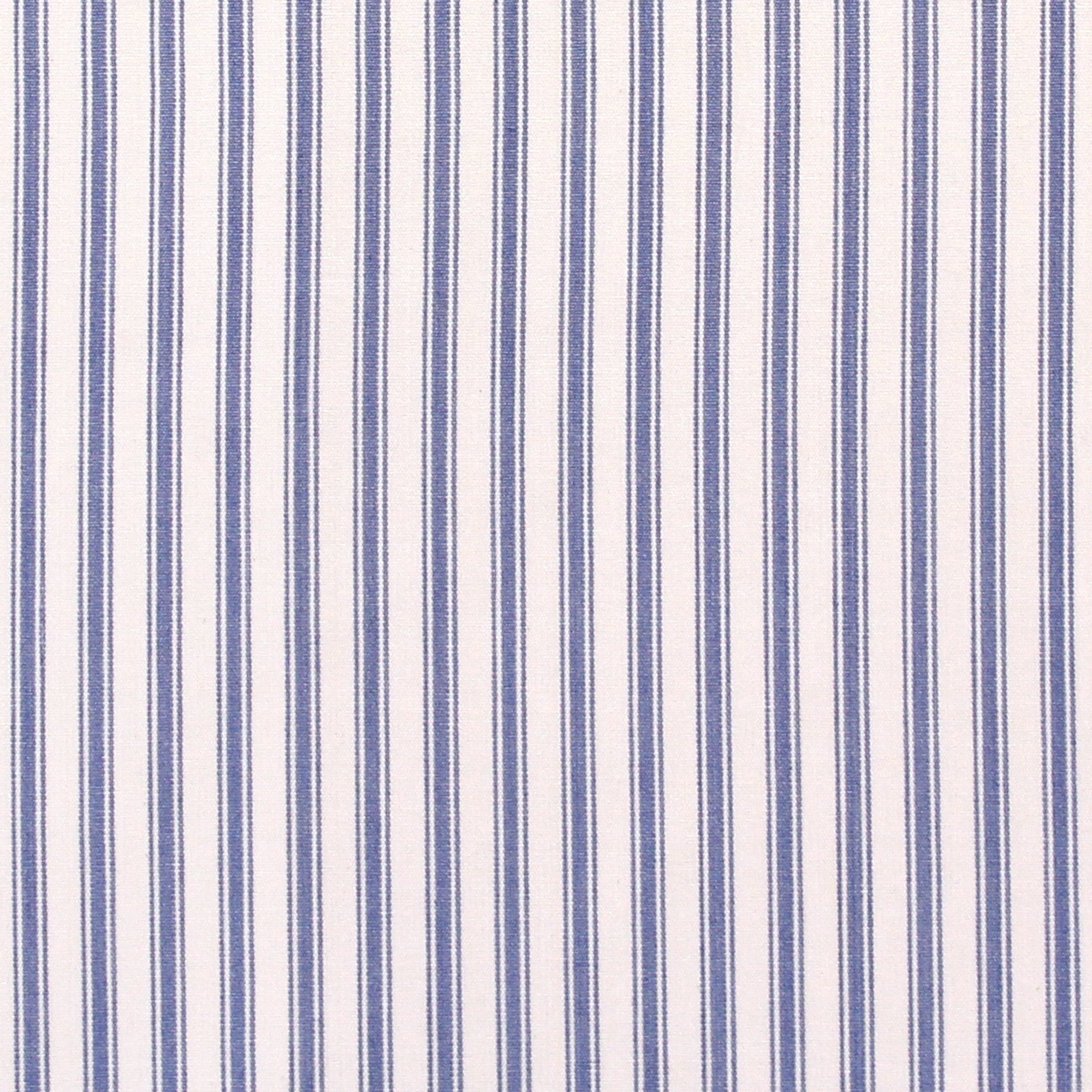 Parish Stripe Fabric in Baltic Blue Cotton Ticking Piece 3