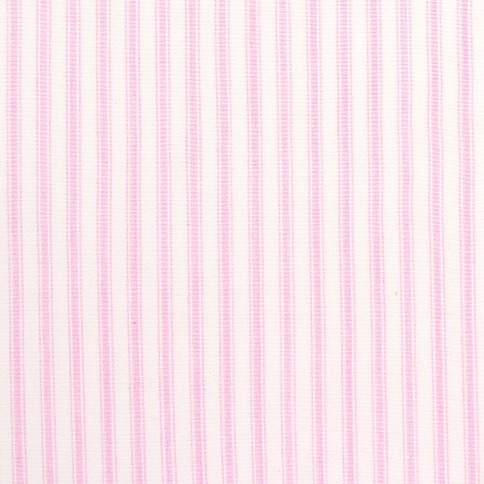 Parish Stripe Fabric in Pink Cotton Ticking Piece 5
