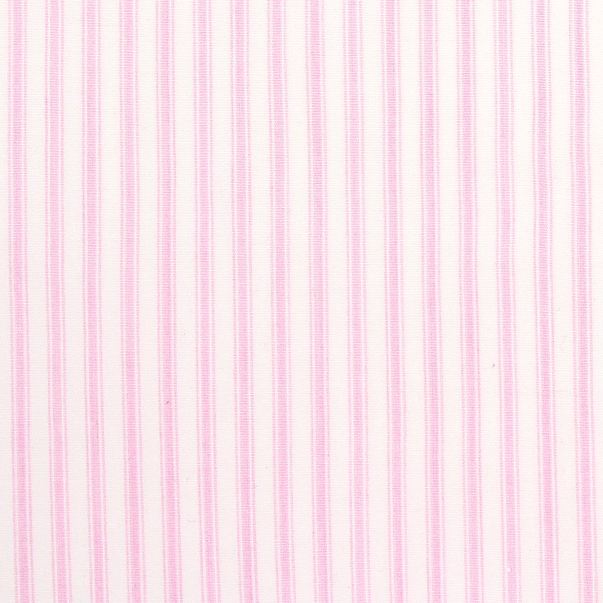 Parish Stripe Fabric in Pink Cotton Ticking Piece 7