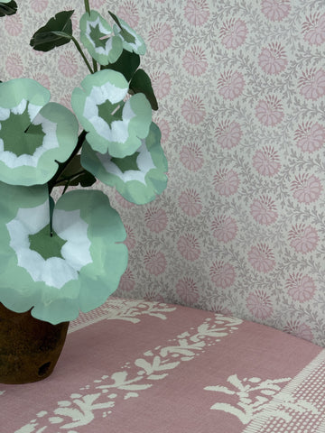 Verbena Wallpaper Pink Multi