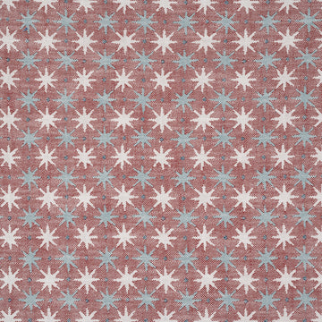 Lucky Indoor Performance Fabric Red Blue