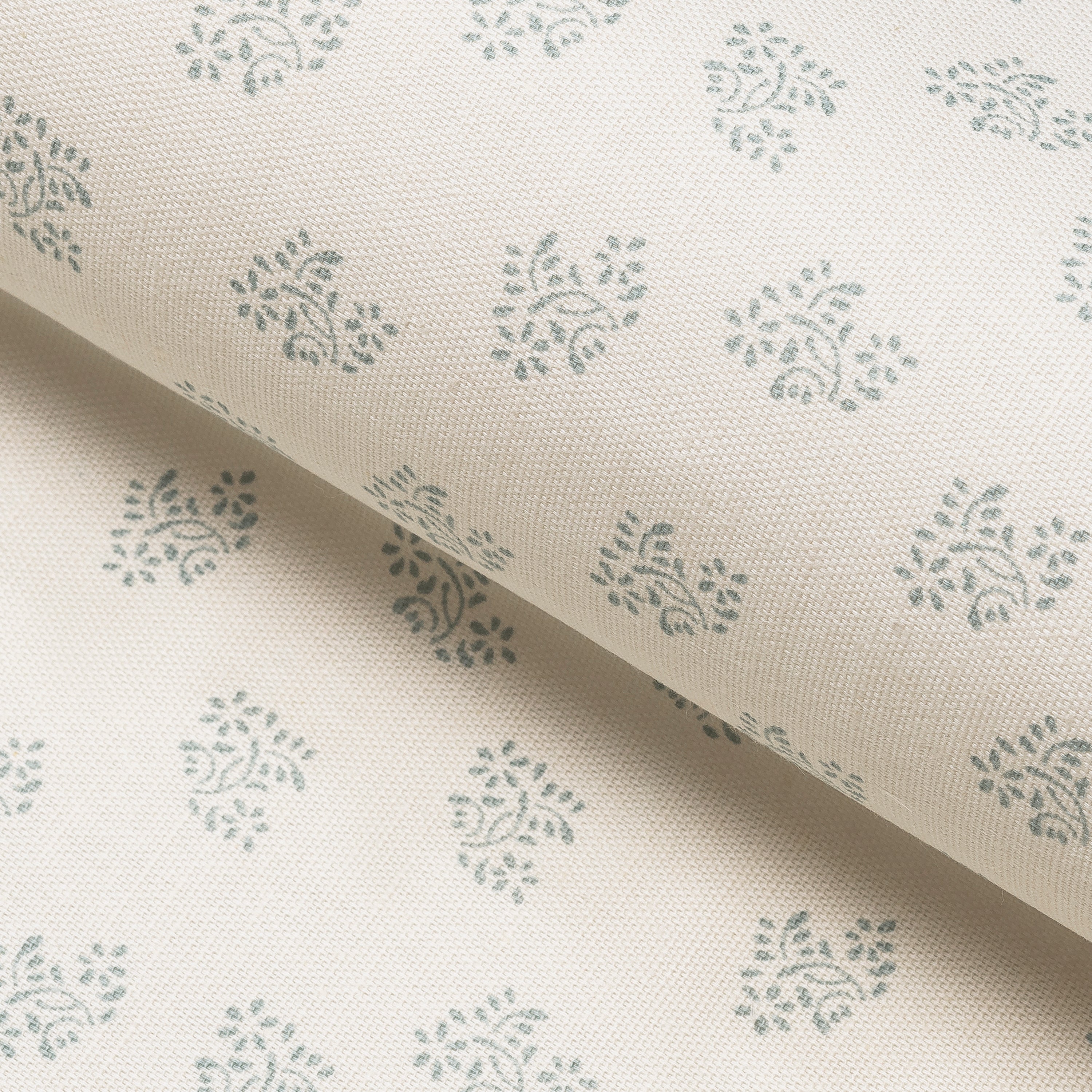 Dolly Flower Fabric Seafoam Dolly flower fabric seafoam