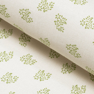 Dolly Flower Fabric Lettuce Green