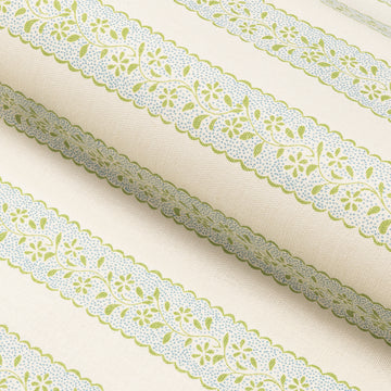 Dolly Stripe Fabric Lettuce Green