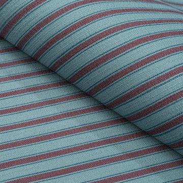 Seville Stripe Indoor Performance Fabric Blue Fig