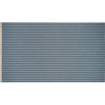 Seville Stripe Indoor Performance Fabric Blue Fig