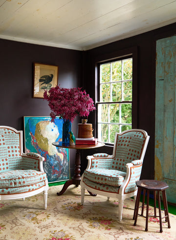 Campobello Performance Fabric (Reversible) Verdigris