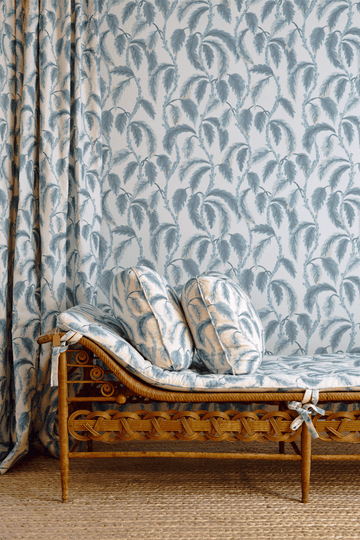 Palm Grove Fabric Blue