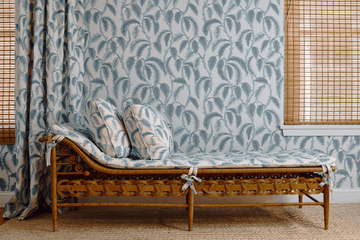 Palm Grove Fabric Blue