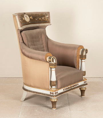 Early 19th Century Swedish Neo-Classical Armchair in Gustavian Style