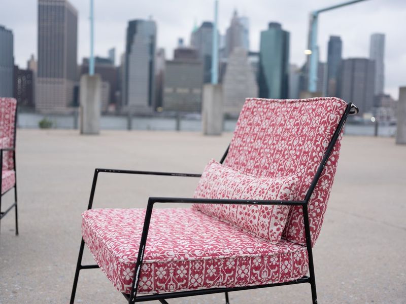 Georgina Performance Fabric | Outdoor Chair in Pink