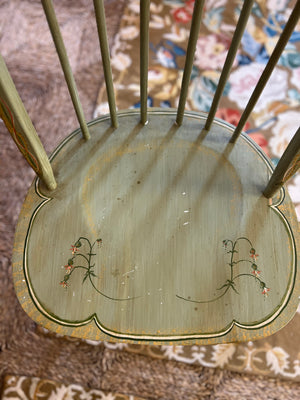 Green Hand Painted Chairs