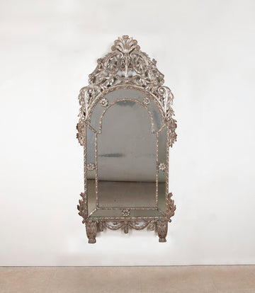 Large 18th Century Italian Silver Gilt Mirror