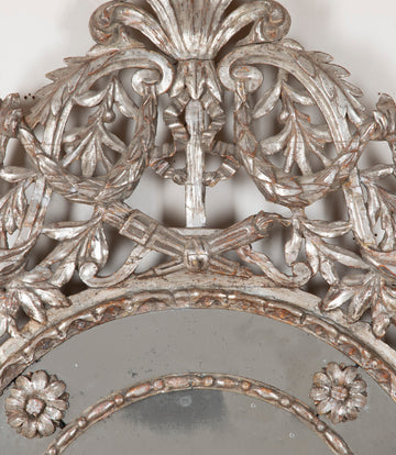 Large 18th Century Italian Silver Gilt Mirror