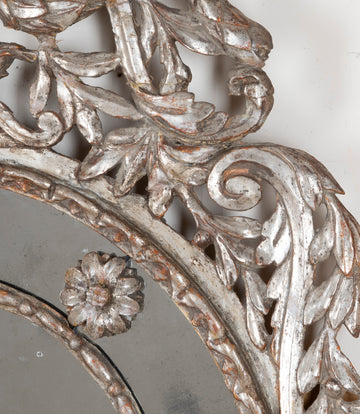 Large 18th Century Italian Silver Gilt Mirror