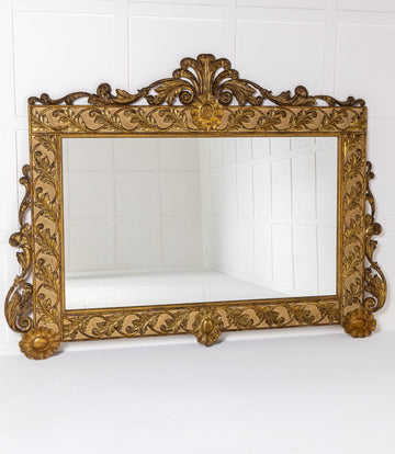 Large 19th Century Italian Giltwood Mirror