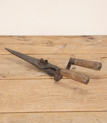 Large Late 19th Century French Wrought Iron Hedge or Topiary Shears