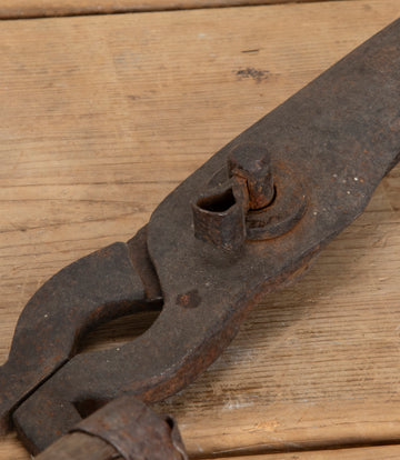 Large Late 19th Century French Wrought Iron Hedge or Topiary Shears