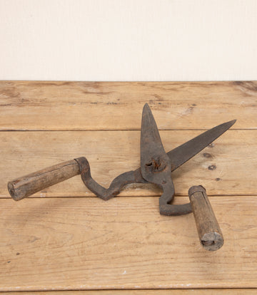 Large Late 19th Century French Wrought Iron Hedge or Topiary Shears
