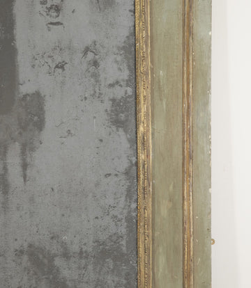 Large Louis XVI Painted and Gilt Trumeau Mirror