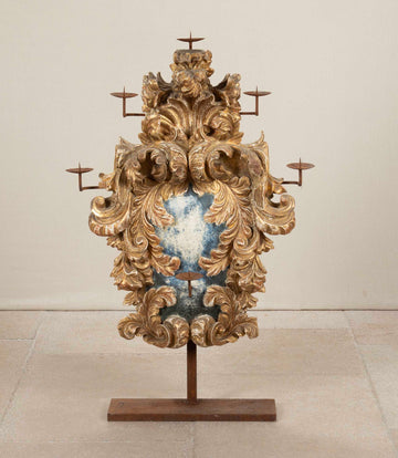 Late 18th Century Italian Carved Giltwood Cartouche