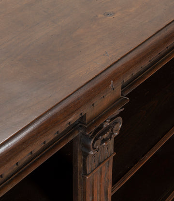 Late 19th Century Italian Walnut Bookcase