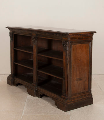 Late 19th Century Italian Walnut Bookcase