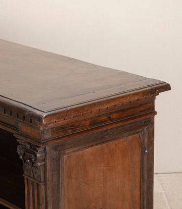 Late 19th Century Italian Walnut Bookcase
