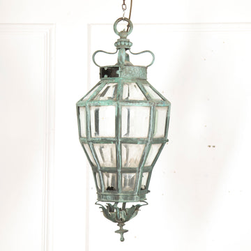Late 19th Century Octagonal Bronze Lantern