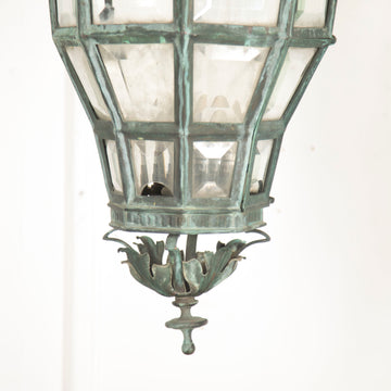 Late 19th Century Octagonal Bronze Lantern